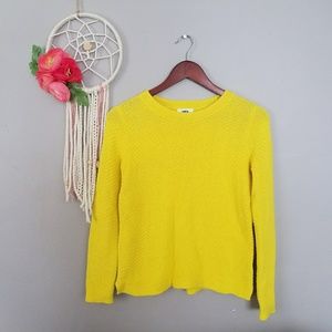 Old Navy Yellow Knit Sweater Size S
